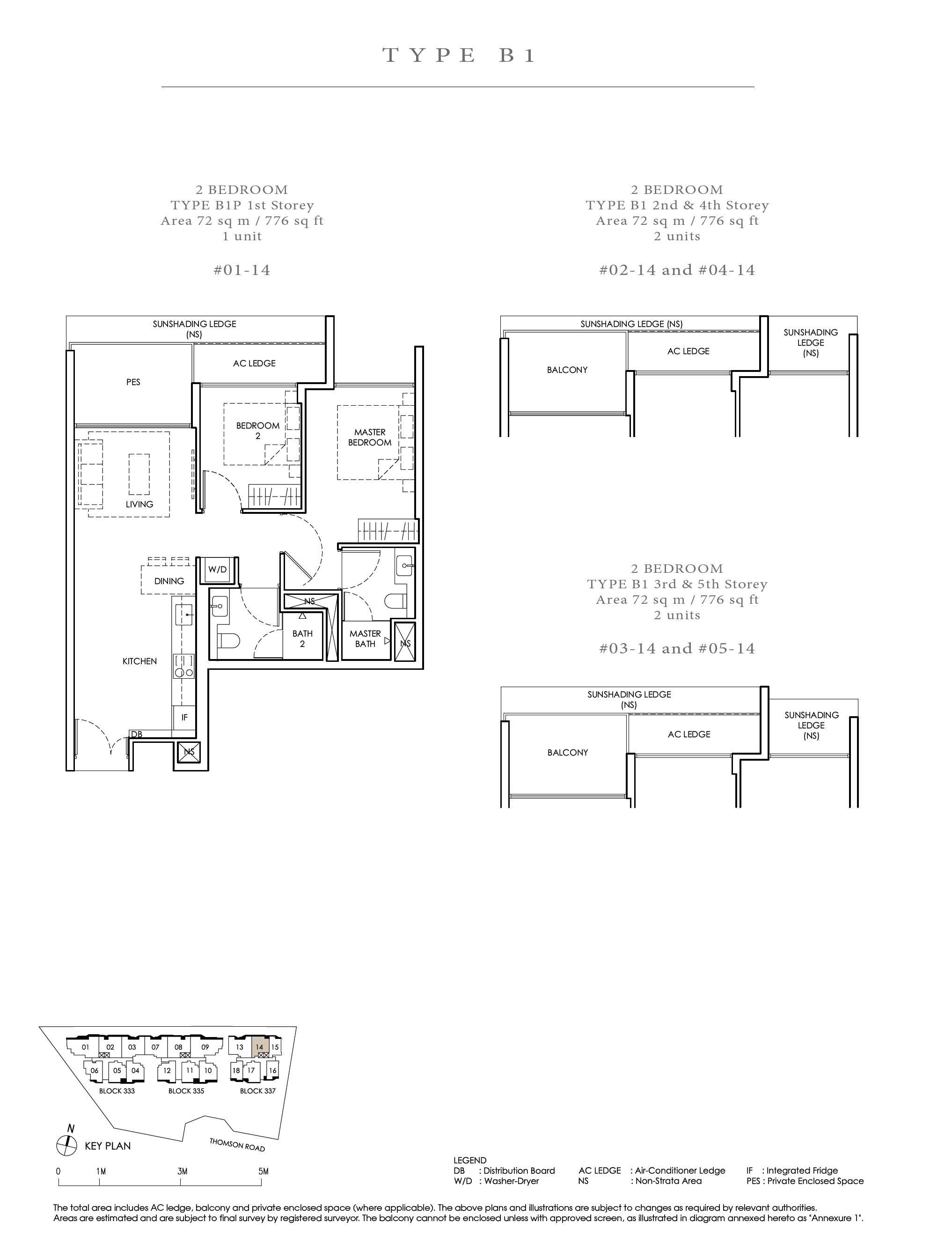 Peak Residence 1 Bedroom Floor Plan 4