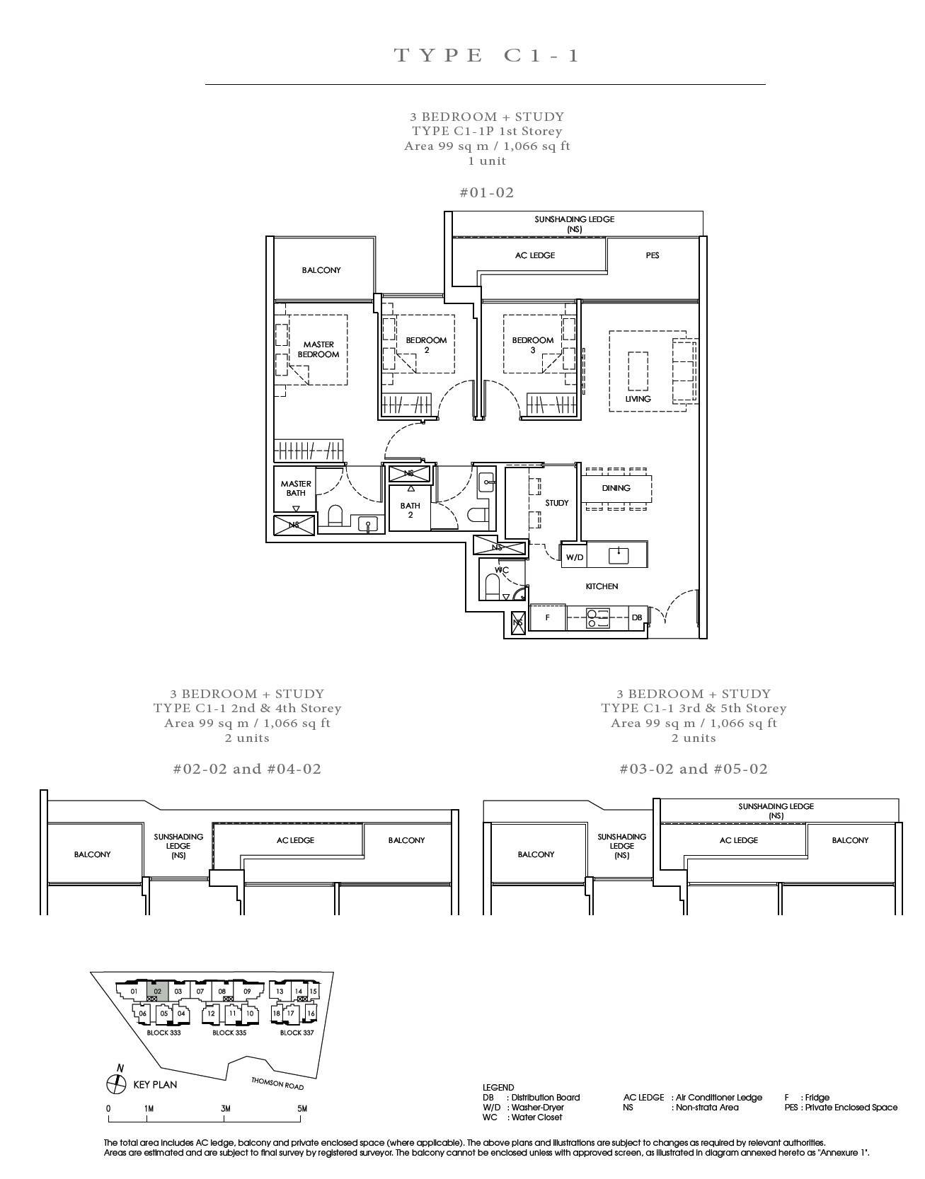 Peak Residence 1 Bedroom Floor Plan 5